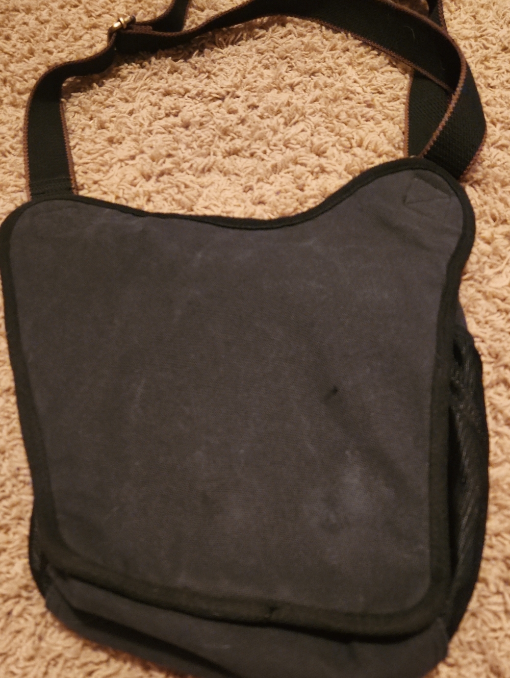 Kaukko Black and Brown Messenger Heavier Canvas Bag - Picture 11 of 13